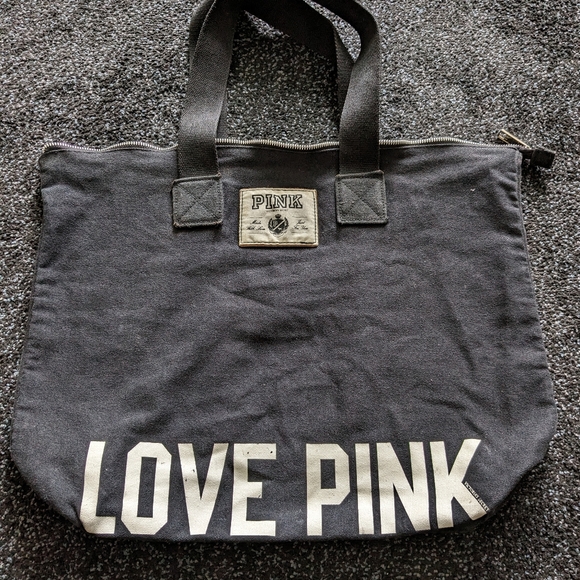 vintage Victoria's secret pink 86 canvas tote bag - Picture 2 of 16